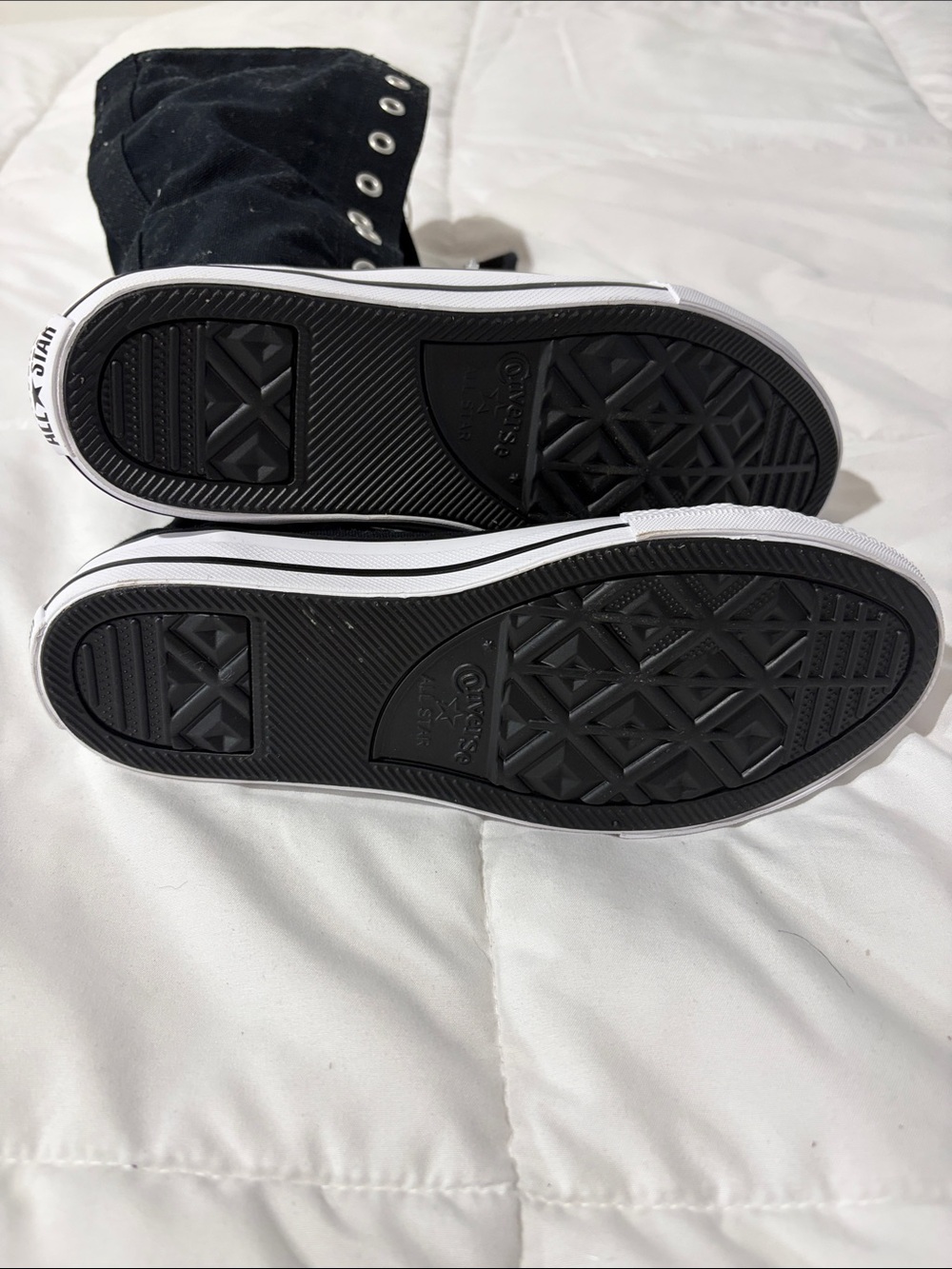 Converse Black and White High-Top Kids Sneakers - Picture 4 of 4